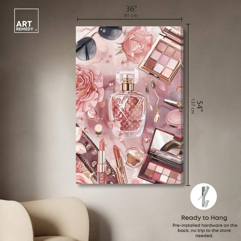 Glam Sparkle Lay Out II Canvas by Art Remedy, Gallery Wrapped