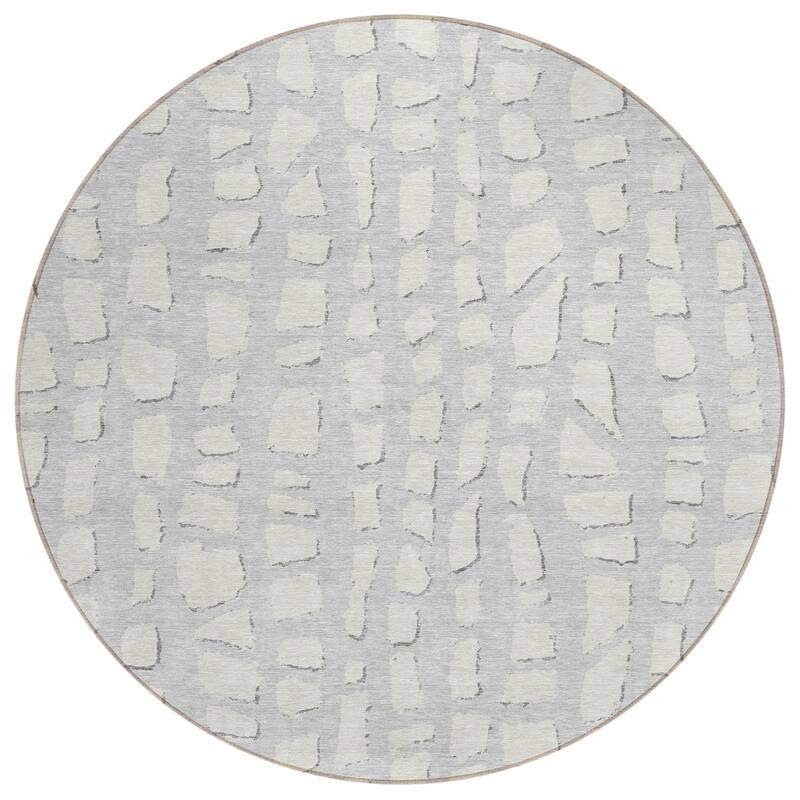 Machine Washable Indoor/ Outdoor Chantille Modern Abstract Rug