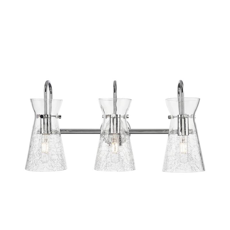 Innovations Lighting Nicole - 3 Light 24" Bath Vanity Light - Clear Shade - Polished Chrome