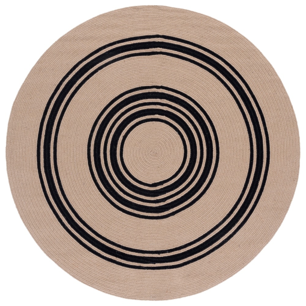 SAFAVIEH Handmade Braided Francis Stripe Jute Reversible Rug