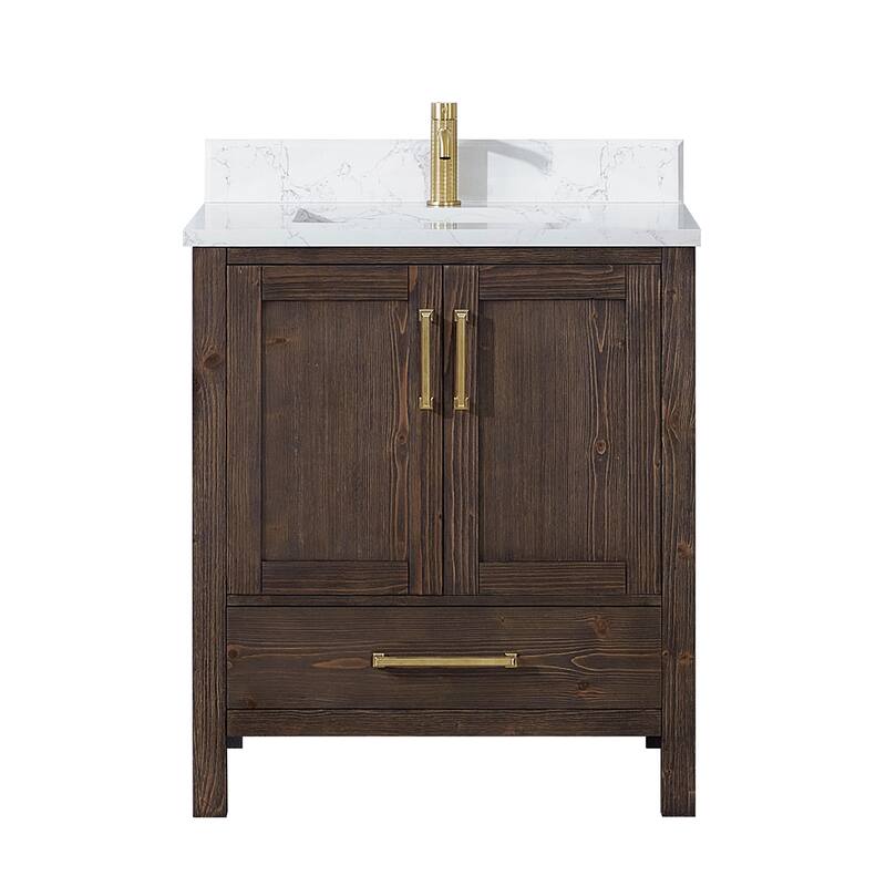 Shannon Bath Vanity with Composite Stone Countertop without Mirror