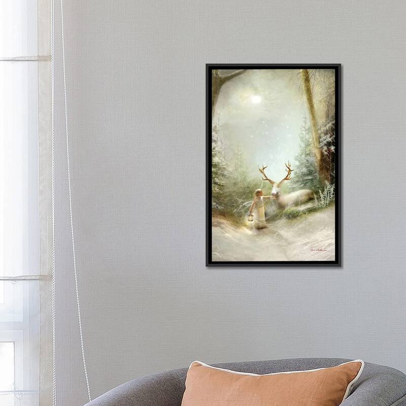 iCanvas "Foggy Christmas Eve" by Charlotte Bird Framed Canvas Print