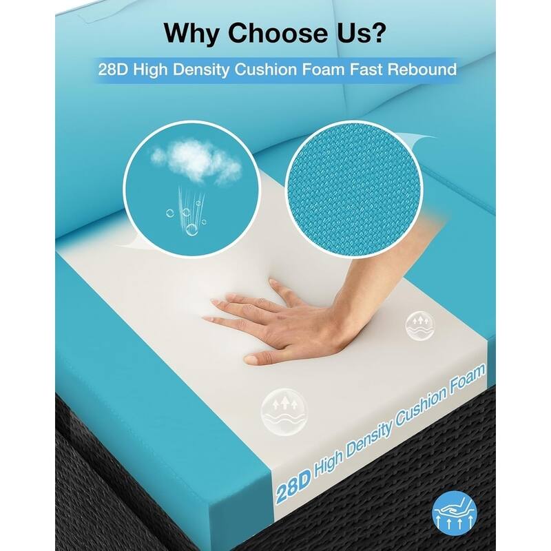 WINSOON 24x24 Inch Outdoor Deep Seat Cushion Set,Waterproof and Resistant
