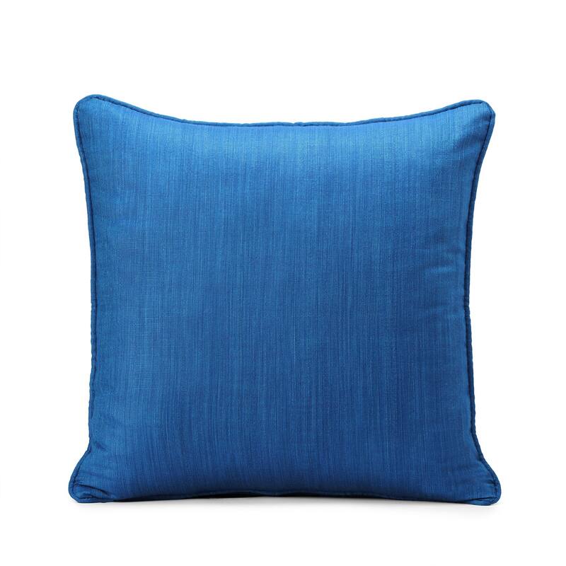 Exclusive Fabrics Faux Designer Shantung Faux Silk Cushion Cover (Set of 2)