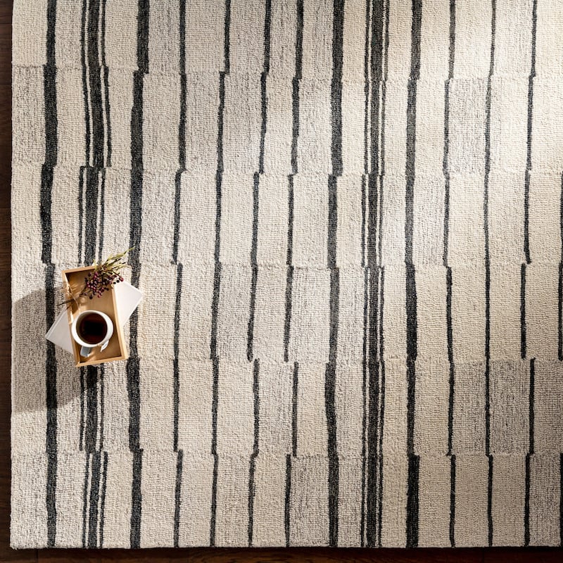 Livabliss Granada Scandinavian Stripe Area Rug