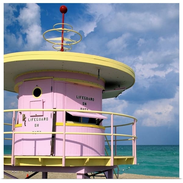 Art Deco Lifeguard Station Miami South Beach Fl Poster Print Overstock
