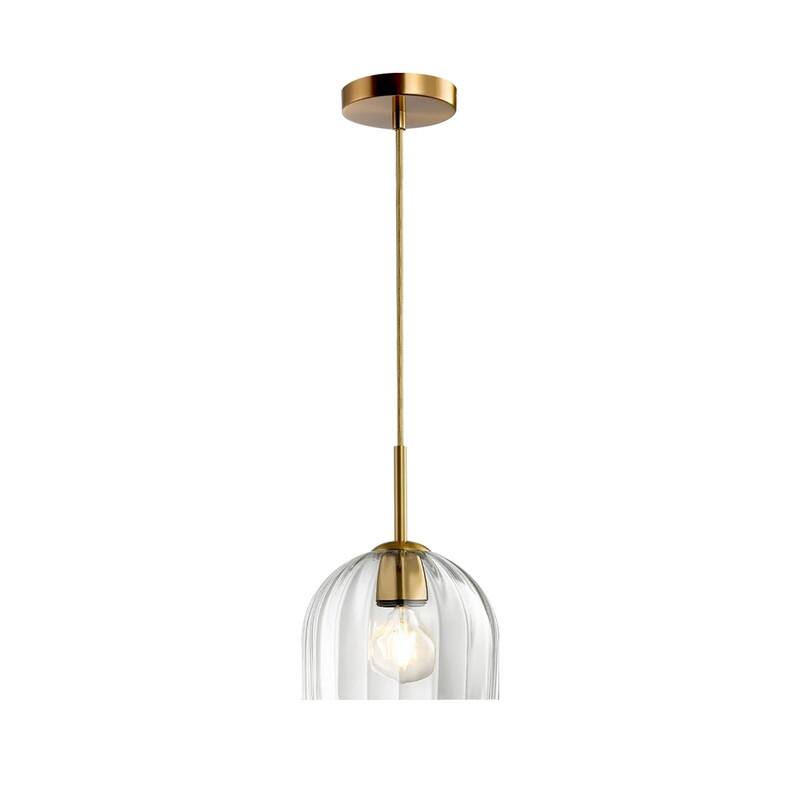 7.86” Hanging light gold pendant light glass dining room light - N/A