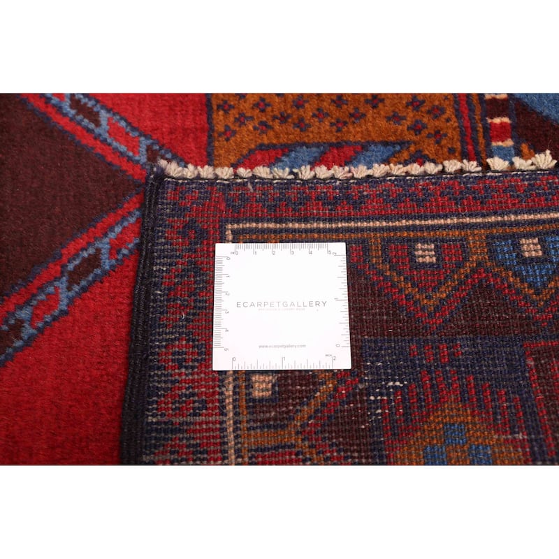ECARPETGALLERY Hand-knotted Teimani Red Wool Rug - 3'5 x 6'6