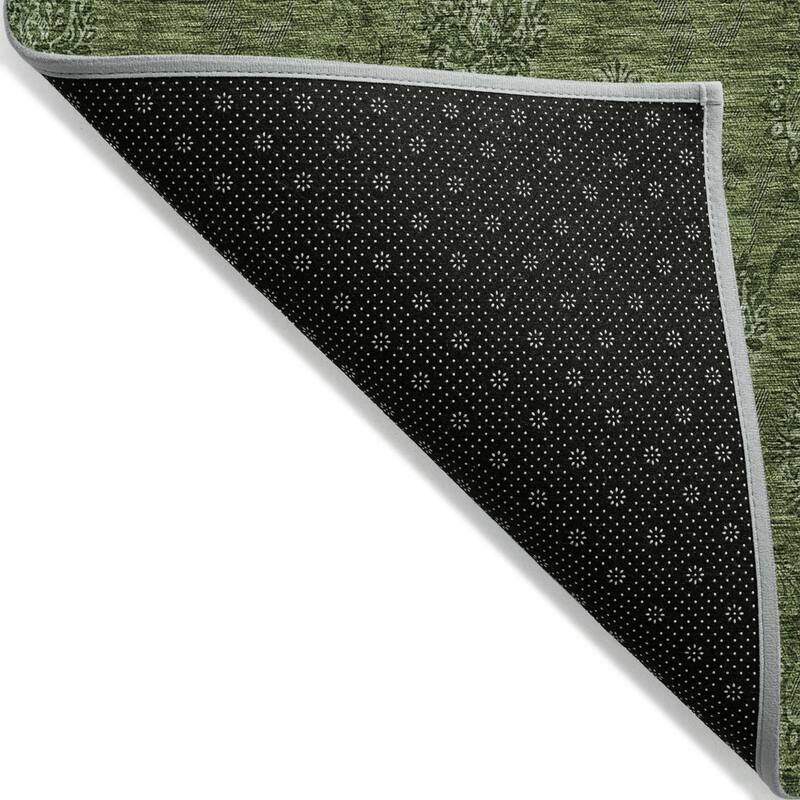 HomeRoots Floral Transitional Rectangle Outdoor Rug