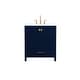 preview thumbnail 1 of 9, Elegant Lighting VF18830 Irene 30" Free Standing Single Basin Vanity Blue - Painted