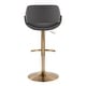 preview thumbnail 31 of 144, Silver Orchid Svellingen Adjustable Bar Stool with Rounded T Footrest - Set of 2