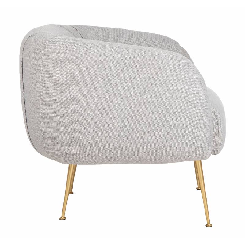 SAFAVIEH Couture Griseldis Stone Polyester Blend Accent Chair - 33" W x 30" D x 29" H - 33Wx30Dx29H