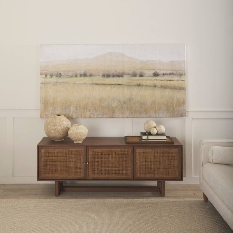 Ritu Small Beige Paper Mache Pot Vase