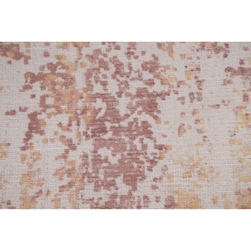 All-Over Abstract Rug Handmade Wool Carpet - 7'9"x 9'10"