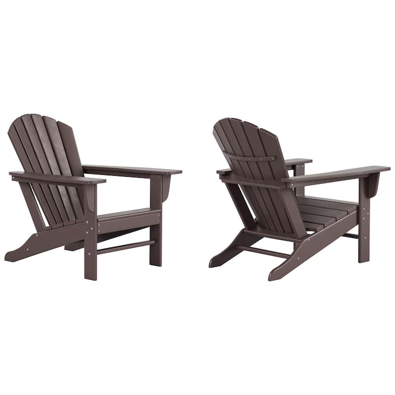 Altura Outdoor Eco-Friendly All Weather Poly Patio Adirondack Chair (Set of 2)