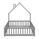 preview thumbnail 87 of 109, Twin/Full Montessori Toddler Floor Bed Frame, Modern House-Shaped Bed Frame with Fence and Full-Length Guardrails for Girls Boys