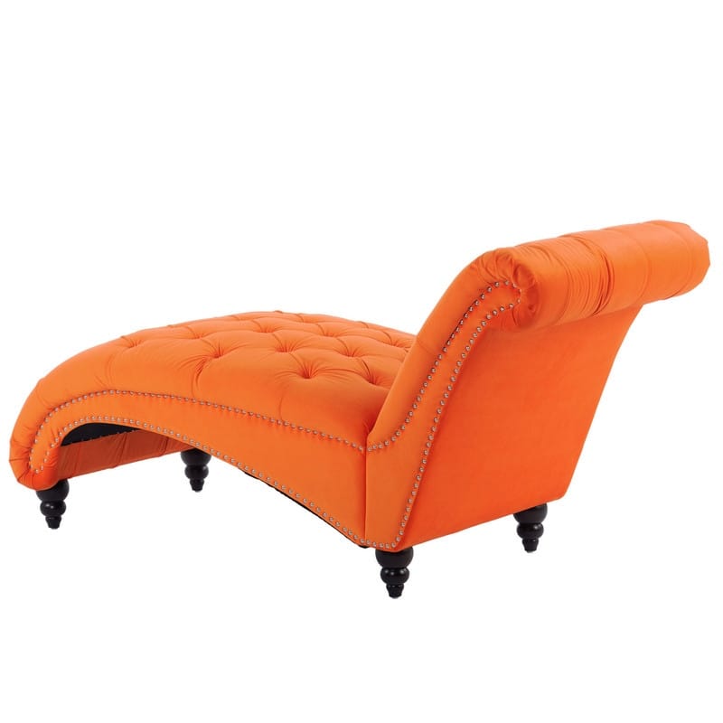 Tufted Or PU Armless Chaise Lounge