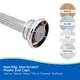 preview thumbnail 7 of 13, Kenney Twist & Fit No Tools Bell End Camlock Tension Shower Curtain Rod, 42-72" - Chrome