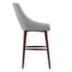 preview thumbnail 29 of 28, Sasha Espresso Barrel Back Counter Stools (Set of 2) iNSPIRE Q Modern