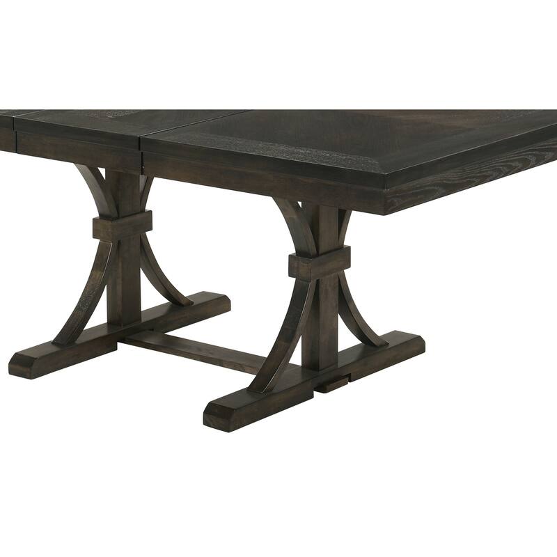 Asbury Collection Double Pedestal 7-Piece Dining Set in Cherry Finish