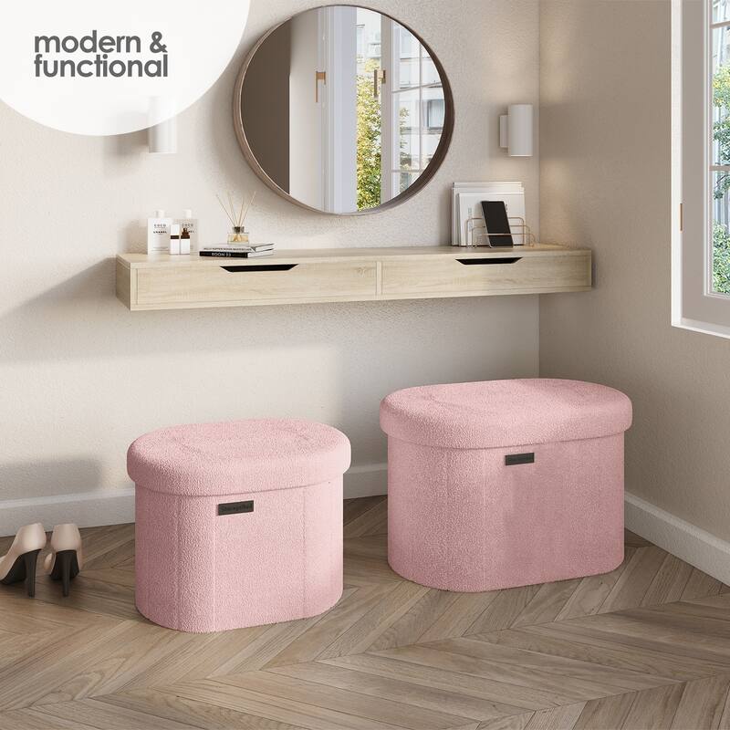 Emperyan Storage Bench for Living Room, Small Ottoman Foot Rest