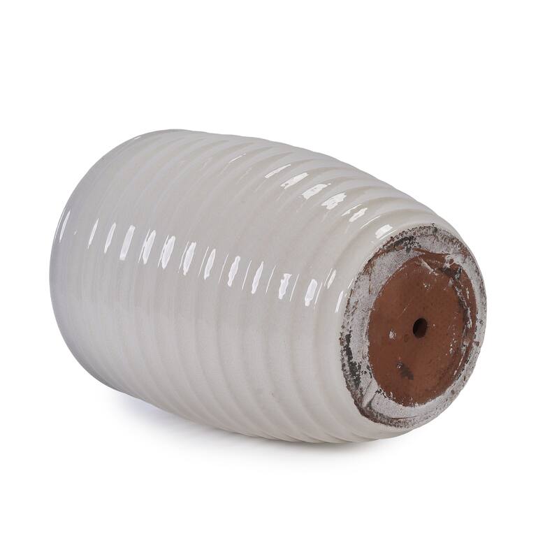 Handmade 17" Ceramic Planter for Monstera & Fiddle Leaf Fig