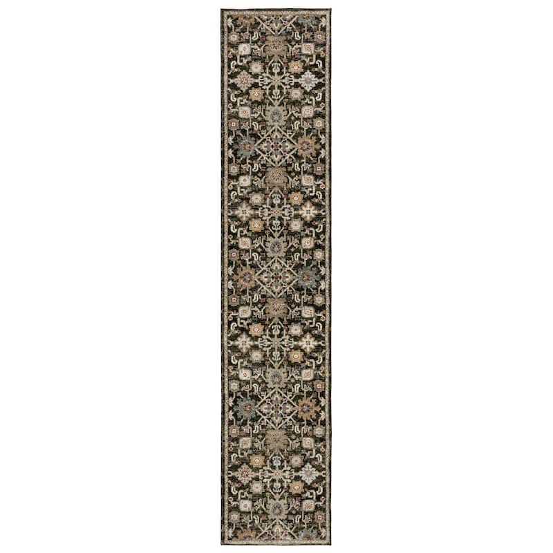 Style Haven Adalynn Vintage Bohemian Brown/ Multi Area Rug - 2' 3" x 8' - Runner