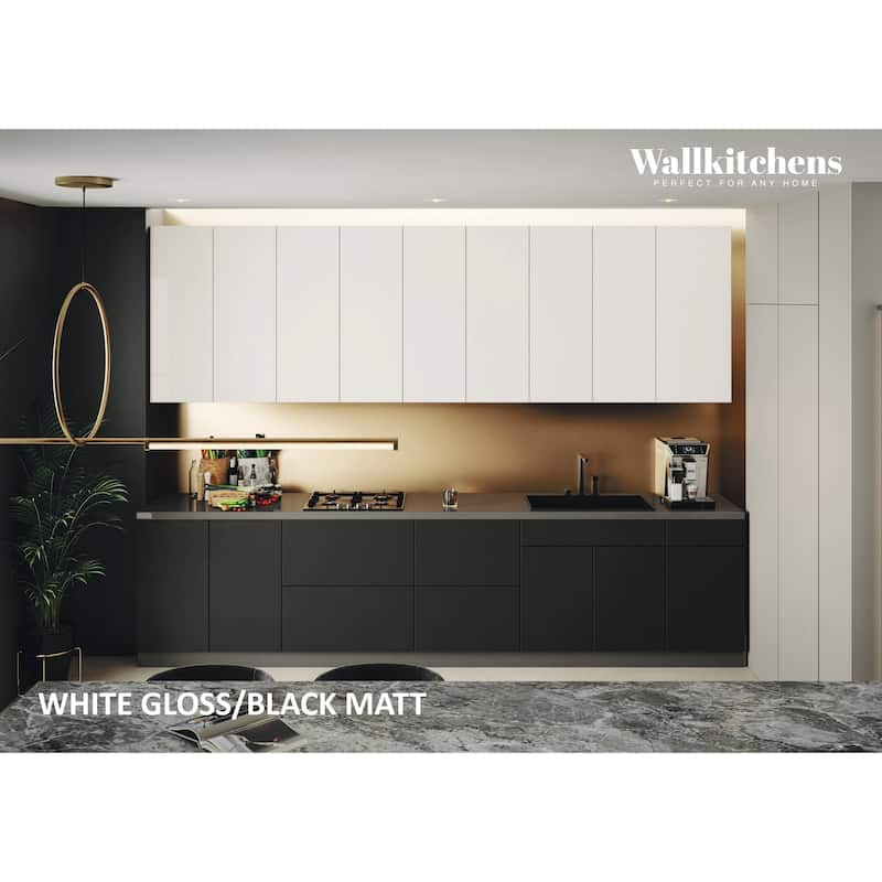 Kitchen Elite Epicure Collection Black Color Base Size 11Ft Wide - 138x24