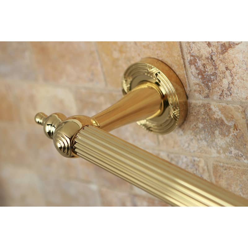 Kingston Brass Templeton Luxury 12-inch Polished Brass Grab Bar