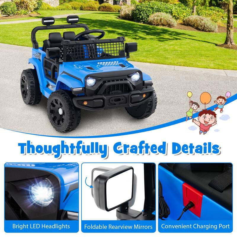 Gymax Kids Ride on Car Truck 12V Battery Powered Electric Vehicle w/