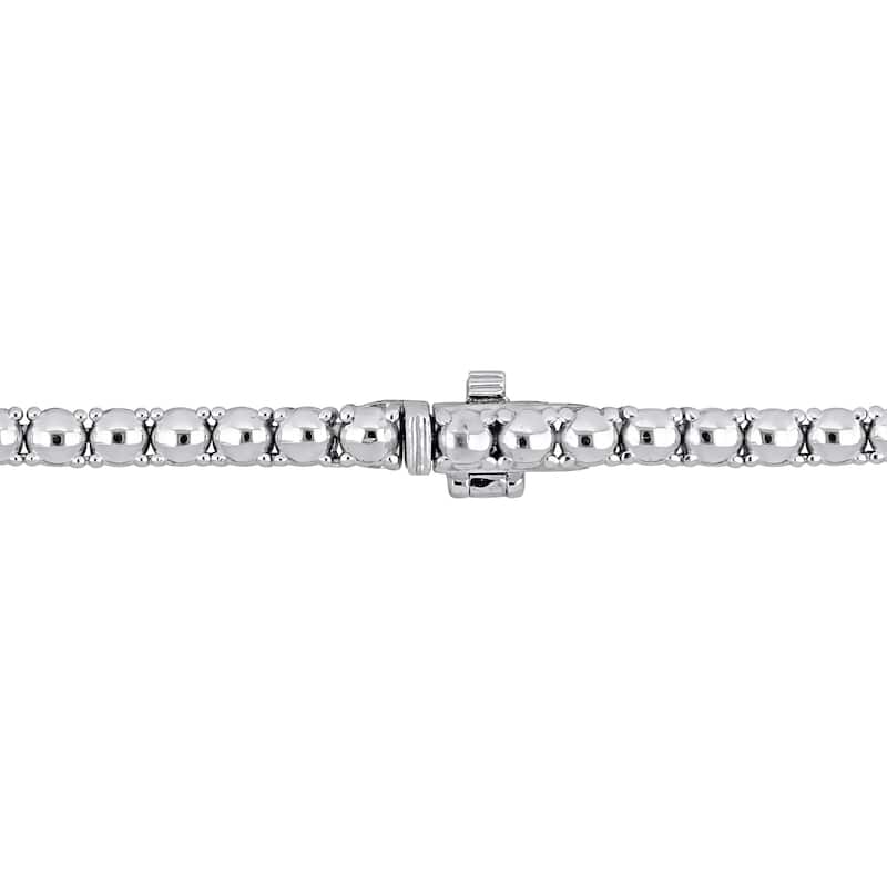 8 7/8ct TW Lab-Grown Diamond Double Strand Necklace in 14k White Gold