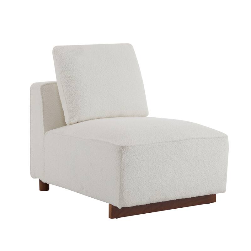 Christopher Knight Home Beige 102" Sectional Modular Sofa with Ottoman