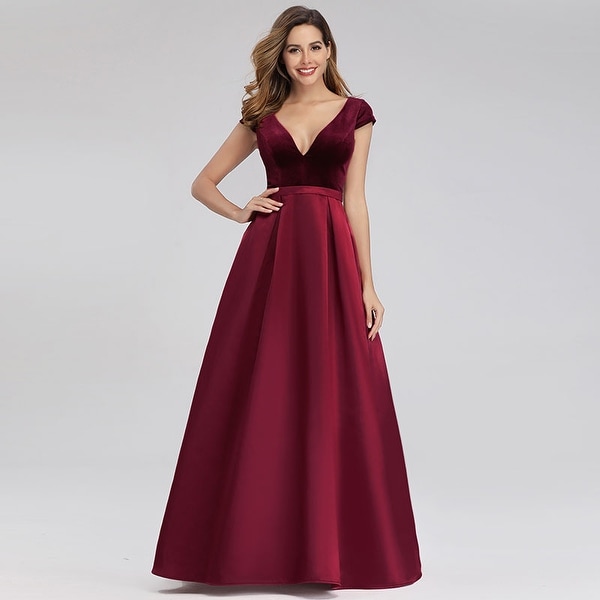 elegant velvet evening dresses