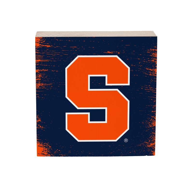 Syracuse University Wooden Tabletop Mantel Shelf Sign