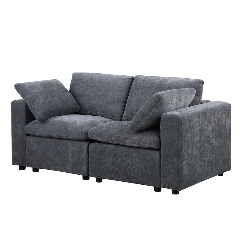 Modular Sectional Sofa, Convertible U Shaped Sofa Couch, Modular Sectionals with Ottomans