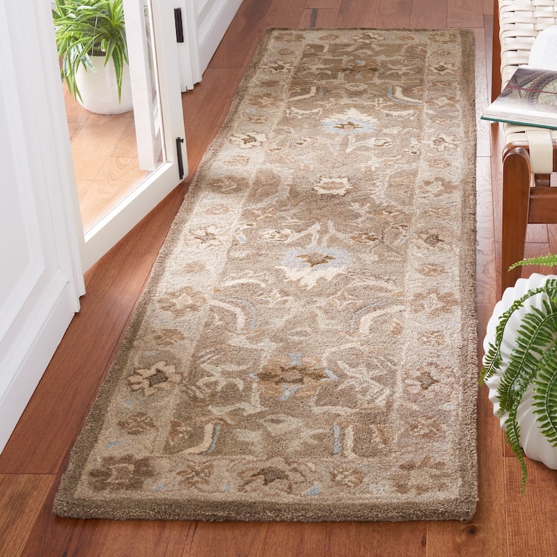 SAFAVIEH, Handmade Anatolia Patricie Traditional Oriental Hand-spun Wool Rug