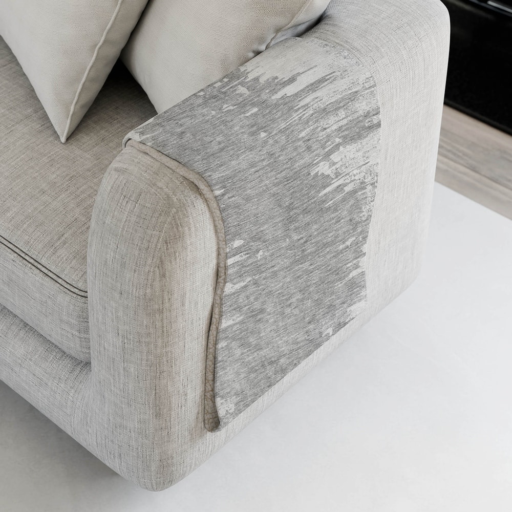 Premium Machine Washable Abstract Contemporary Sherpa Throw Blanket