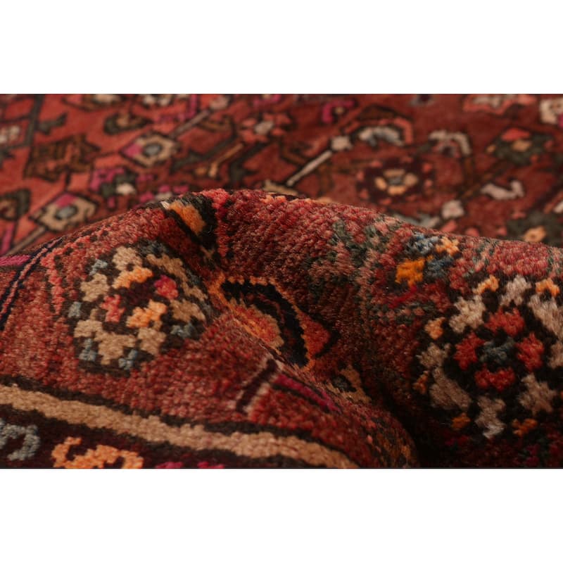 ECARPETGALLERY Hand-knotted Andelz Dark Red Wool Rug - 3'3 x 10'0