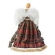 preview thumbnail 9 of 16, Glitzhome 16"H Faux Fur & PVC Christmas Standing Angel Tree Toppers