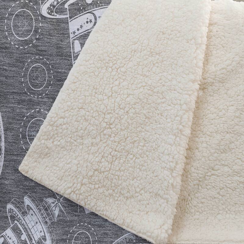 Premium Machine Washable ASB154 Coastal Lighthouse Sherpa Throw Blanket