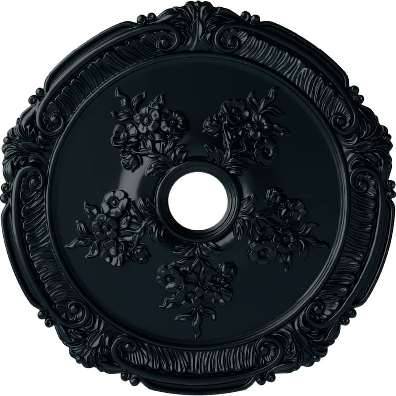 26"OD x 3 3/4"ID x 1 1/2"P Attica with Rose Ceiling Medallion