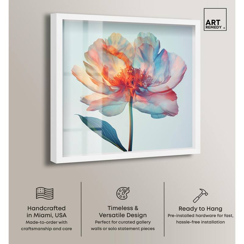 Peony Phases Shadowbox by Art Remedy