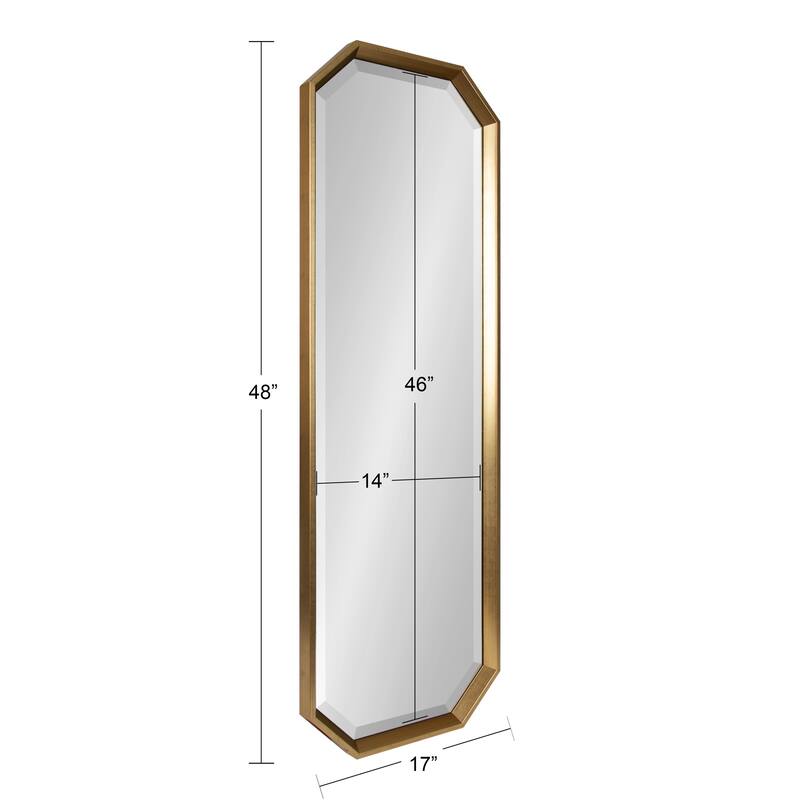 Kate and Laurel Calter Elongated Octagon Wall Mirror
