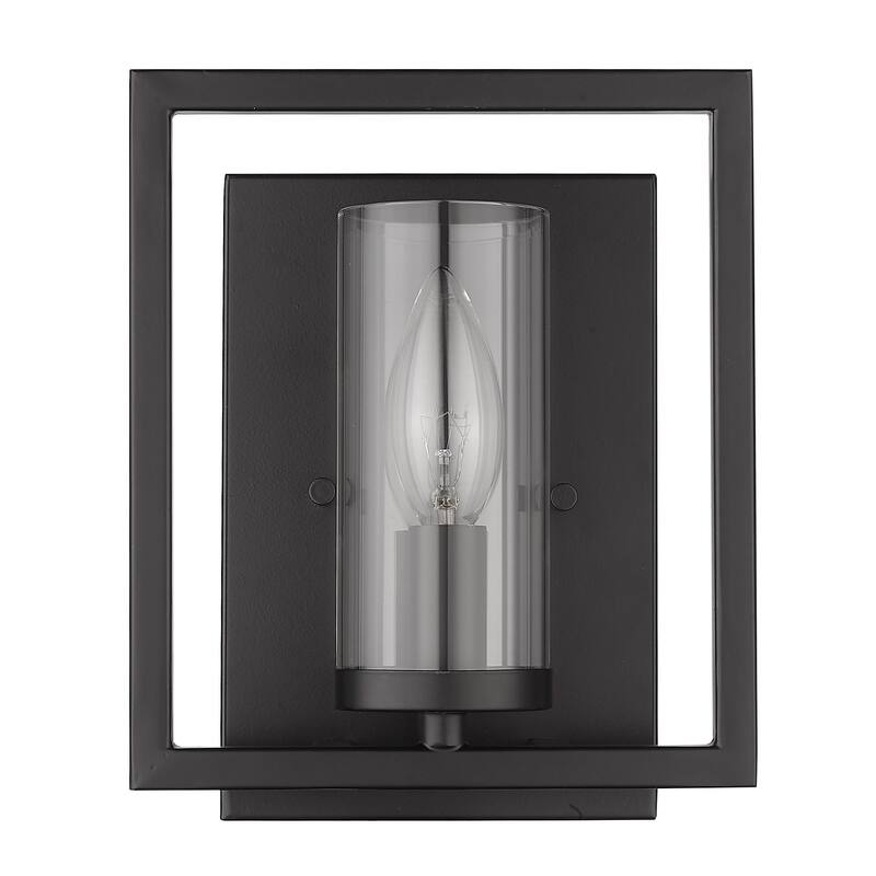 Marco 1 Light Wall Sconce - Matte Black - Matte Black