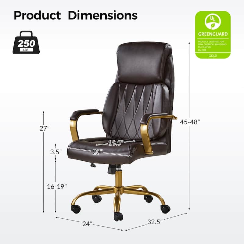 Jode Ergonomic Office Chair with Lumbar Support by HULALA HOME