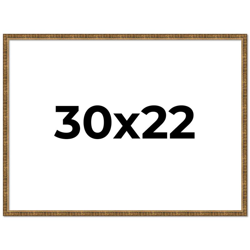 30x22 Frame Gold Picture Frame - Complete Modern Photo Frame Includes