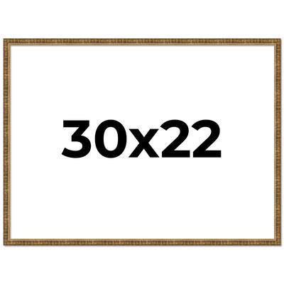 30x22 Frame Gold Picture Frame - Complete Modern Photo Frame Includes