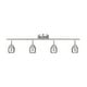 preview thumbnail 1 of 6, Westinghouse Lighting Borgata Four Light LED Track Light Kit, Brushed Nickel Finish - Brushed Nickel - 4-Light 4-Light - Brushed Nickel
