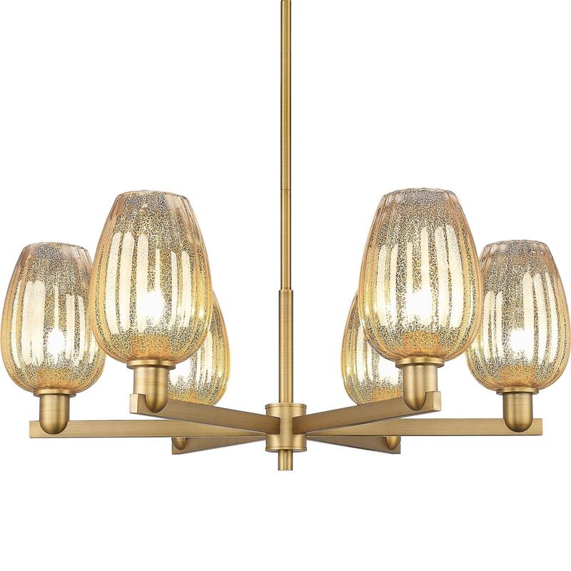 Innovations Lighting 716-6CR-14-24 Preston Chandelier Flute Preston 6