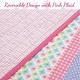 preview thumbnail 4 of 7, Cozy Line Pink Blossom Cotton Reversible Quilt Bedding Set With Decorative Pillows